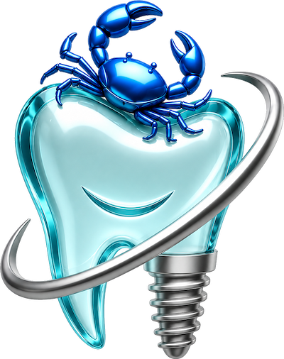 Dental implant illustration &mdash; Aesthetic Smile & Implant Studio