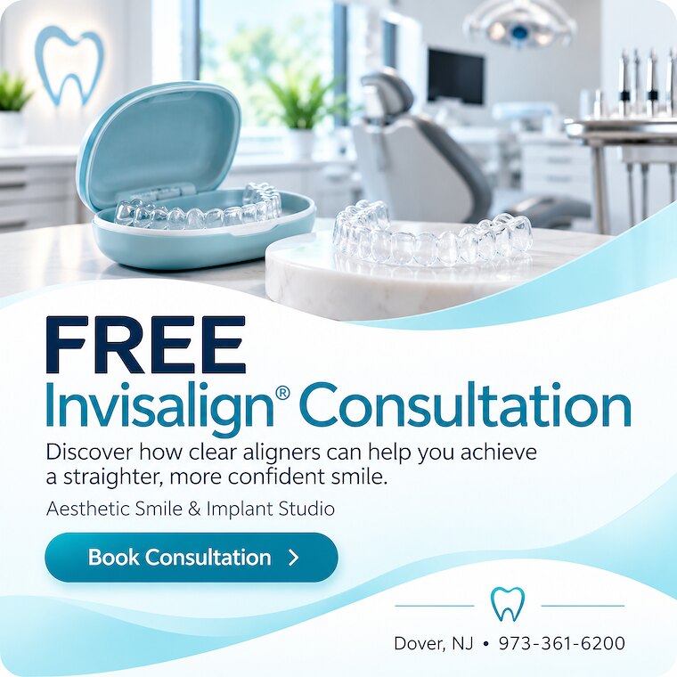 Free Invisalign Consultation at Aesthetic Smile & Implant Studio in Dover, NJ